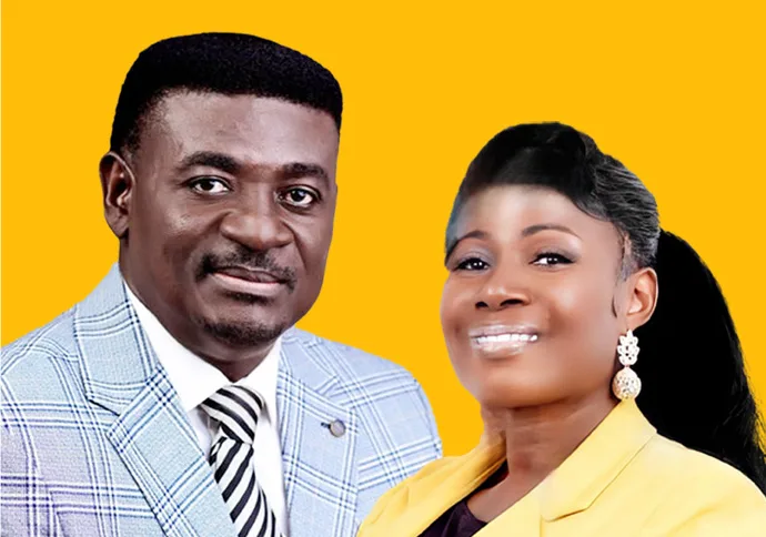 Prophet Emmanuel Amoah and his wife, Augustina